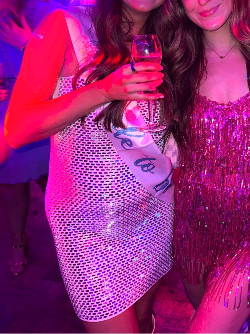 Retrofete Silver Disco Mini Dress - Picture 11 of 14